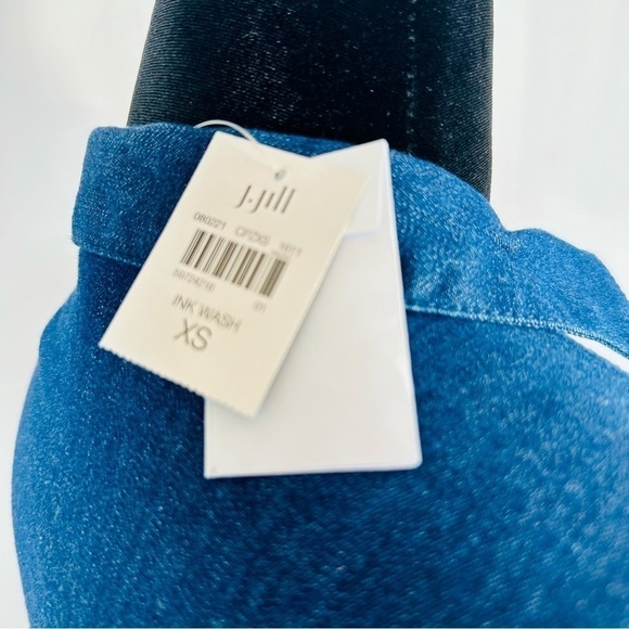 J. Jill Quartet Button 3/4 Sleeve Denim Shirt Dress w/Pockets  Size: XS - NWT - Picture 6 of 8